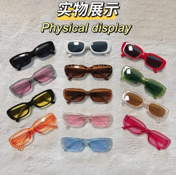 Vintage Rectangle Sunglasses Women Oculos De Sol Feminino Sunglasses 2023 Fashion Shades UV 400 protection square Frame - Image 6