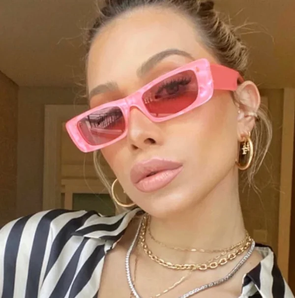 Fashion Square Sunglasses Women Rectangle Sun Glasses Travel Vintage Retro Small Shades UV400 Custom Logo - Image 2