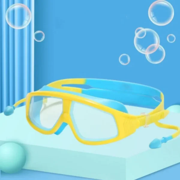 Swimming Glasses Wide View Frame Eyewear Anti Scratch Colorful Anti UV Mirrored Swimming Goggles for Kids 3-15 - Image 6