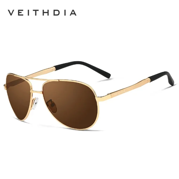 2023 Fashion Men's Pilot Polarized Sunglasses Men Sun Glasses Alloy Frame Driving Glasses VEITHDIA 1306 - Image 6