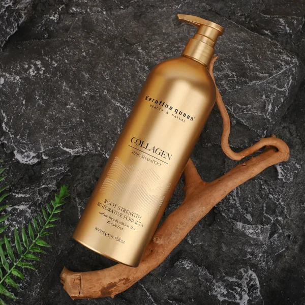 Best Seller Collagen Stronger Hair Growth Shampoo Conditioner Set Hair Serum for Damaged Hair Repairing - Image 4