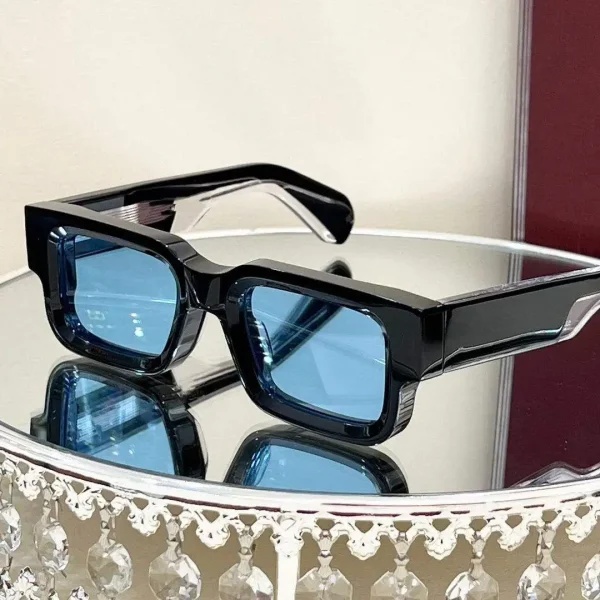 Ready Stock Vintage Thick Frames Square Sun Glasses High Quality  TAC Acetate Polarized Sunglasses Women Men Custom Logo 2024 - Image 5
