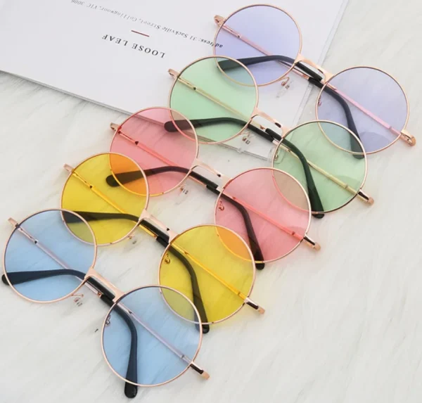 Western Retro Women Circle Tinted Lens Round Lens Sunglasses Big Frame Fashion Sunglasses Newest 2022 - Image 4