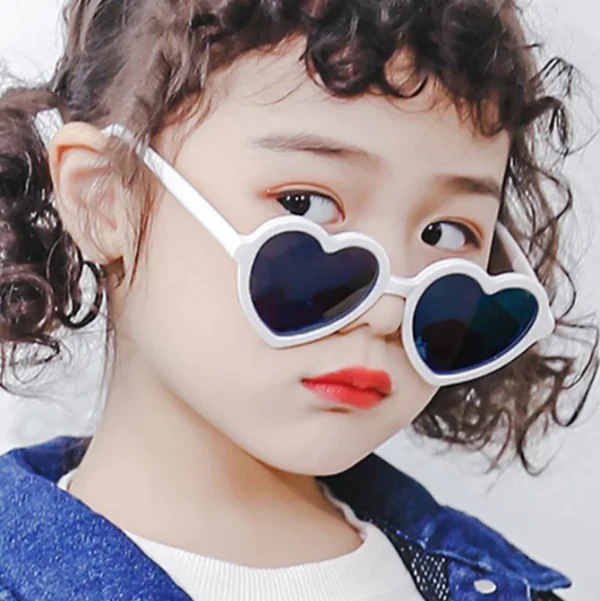 Children's Sunglasses Fashion Heart Shape Cute Boy Girl Sunglasses Baby UV400 Sun Glasses  Children's Eyewear - Image 2