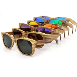 2022 Men  Polarized Luxury Wooden Sunglasses Verified Oak Ash Zebra Black Walnut Rosewood Zebra Wood Sunglasses Bamboo