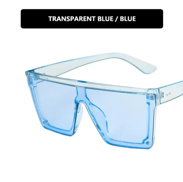 New Fashion Sunglasses Square Oversized Sun Glasses for Women Men Flat Top Big Black Frame Shades Custom Logo - Image 2