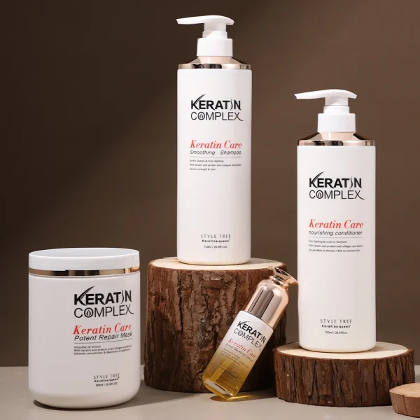 Factory Moisturizing Natural Hair Growth Hair Care Sulfate Free Private Label Organic Keratin Complex Shampoo and Conditioner - Image 2