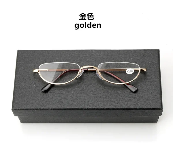 LMA 994 Fashion Half Frame Round Eyewear HD Lens Metal Female High Quality Hinge 2024 New Reading Glasses +1.0 +2.0 +3.0 +4.0 - Image 2