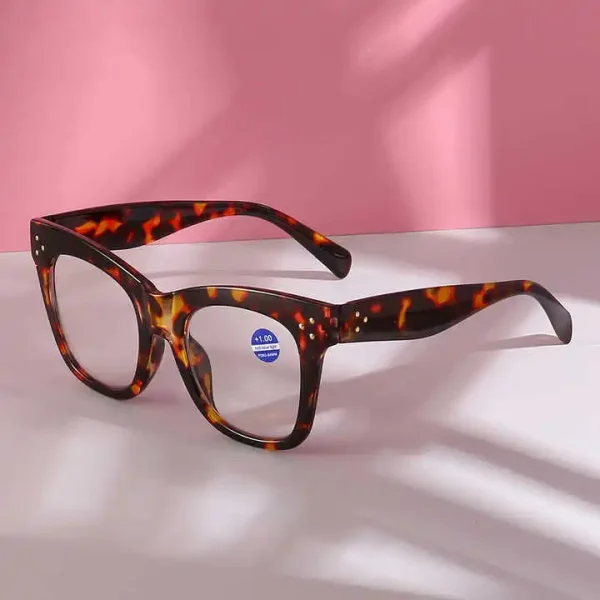 2327 New Large Frame Fashionable Anti-Blue Light Men's Retro Round Presbyopic Reading Glasses Wholesale Women Custom - Image 2