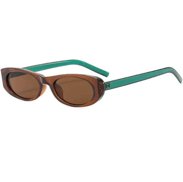 Vintage Retro Oval Sunglasses for Women Men Fashion Small 90s Cat Eye Sun Glasses UV400 Protection Thin Frame Eyewear - Image 2