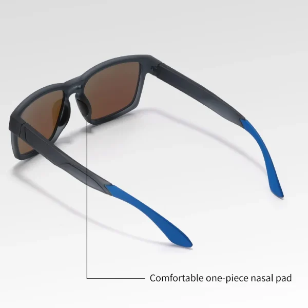 Lmamba Fashion Design Running TR90 Frames Sun Glasses Vintage Square Custom Logo Polarized Sports Sunglasses Men Women - Image 3