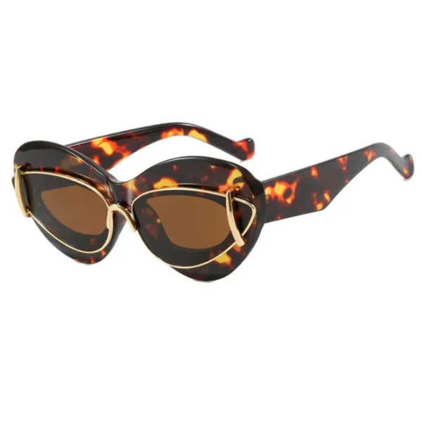 Cat Eye Sunglasses for Women and Men Vintage Y2K Sun Glasses Ladies Gradient Black Shades UV400 Custom Logo Eyewear - Image 4