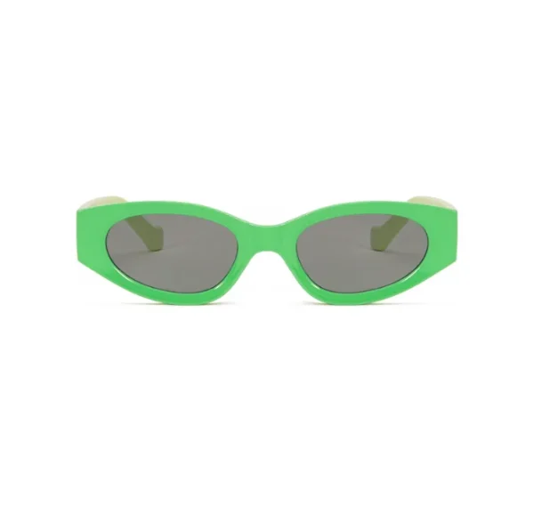 Vintage Small Cat Eye Women Sunglasses Men New Fashion Personality Green Punk Sun Glasses Female Oval UV400 Eyewear - Image 2