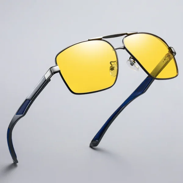 Photochromic Lens Finishing Polarized Sunglasses Driving Mirror Lens Male Night Vision Sun Glasses Outdoor Sports Eyewear