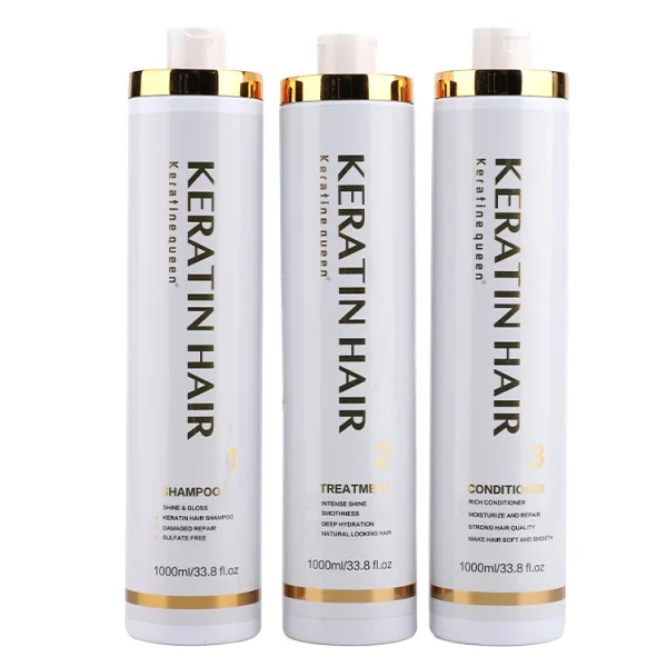 Free Formaldehyde Shampoo Hair Care Set Keratin Smoothing Straightening  Keratin Hair Treatment for Repairing Frizzy Hair - Image 2