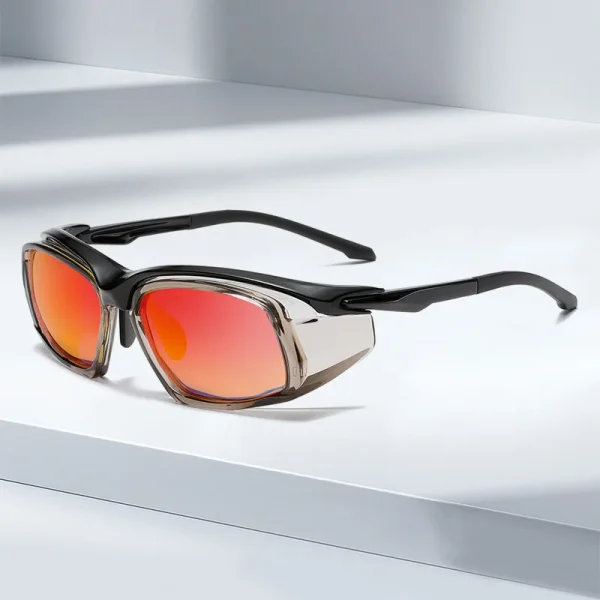 Lmamba 660 Custom TR90 Sports Running Sun Glasses Men Mountaineering Wind Sand TR90 Polarized Safety Sunglasses