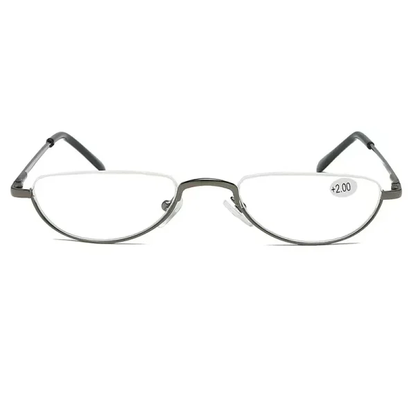 LMA 994 Fashion Half Frame Round Eyewear HD Lens Metal Female High Quality Hinge 2024 New Reading Glasses +1.0 +2.0 +3.0 +4.0 - Image 5