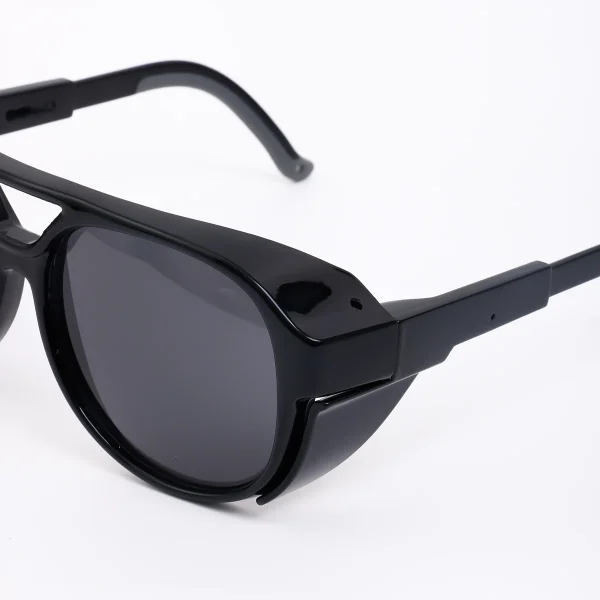 LMA 3415 Classic Black Shades Sports Eyewear ANSI Z87+ Custom Logo Men Women UV400 High Quality Side Shield Safety Sunglasses - Image 3