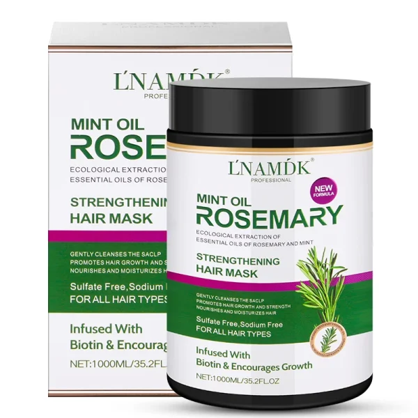 OEM/ODM 1000 ml rosemary peppermint oil hair mask moisturizing hair dye perm ointment
