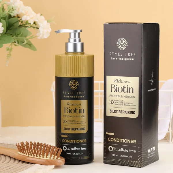 OEM ODM Biotin Protein Shampoo Conditioner Set Moisturizing Anti-Dandruff Hair Care Formula Strengthen Repair Promote Regrowth - Image 6