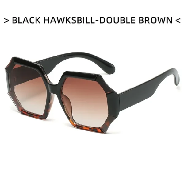 Large Frame Sunglasses Outdoor Vacation for Men and Women Irregular UV400 Sun Glasses Fashion Shades - Image 3