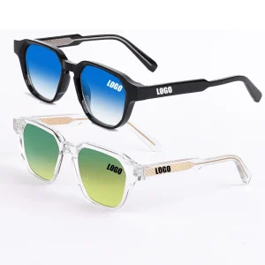 LMA 3506 New Arrival High Quality CP Temple Custom Logo Small Classic Women Gradient Blue Green UV400 Men fashion Gafas de sol
