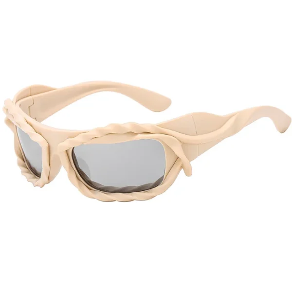 2025 Punk Sunglasses for Men and Women Futuristic Sun Glasses Vintage Braided Outdoor Sport Y2K Eyewear - Image 6