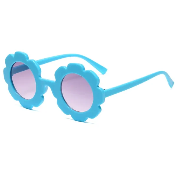 Round Flower Sunglasses Girls Flower Glasses Cute Outdoor Beach Eyewear for Kids Children Sunglasses Bulk Custom Logo - Image 4