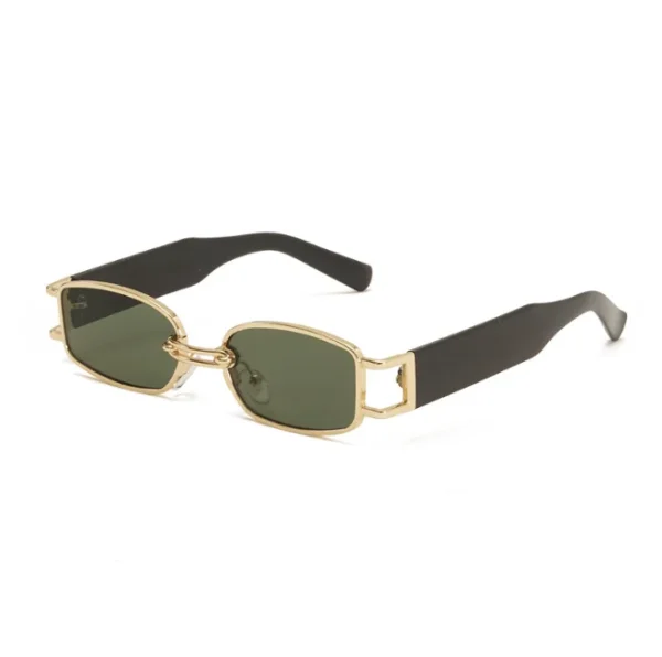 Retro Small Square Punk Sunglasses Men 2025 Rectangular Frame Shades Cool Hip Hop Sun Glasses for Women - Image 6