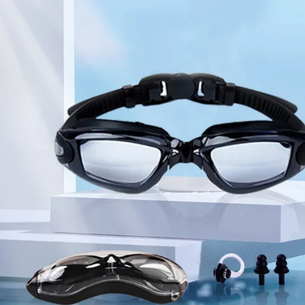 Wholesale Swimming Caps and Goggles Swim Goggles With Nose Cover Triathlon High Quality Waterproof Goggles Swim for Men Women - Image 6