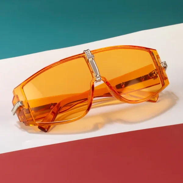 Oversized Transparent Sunglasses for Women Square Big Windproof Men's Driving Sun Glasses Fashion Shades