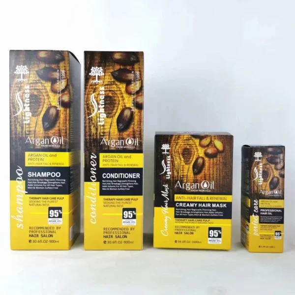China Manufacturer Hair Care Growth Repair OEM Organic Morocco Argan Oil Hair Shampoo and Conditioner - Image 2