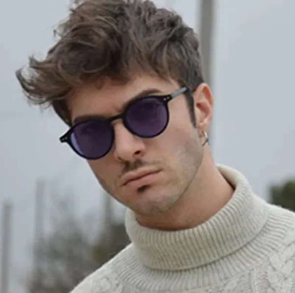 Sunglasses Men Polarized Retro Round Sunglasses Lentes De Sol Hombre Stylish Shades for Men and Women Classic UV protection - Image 3