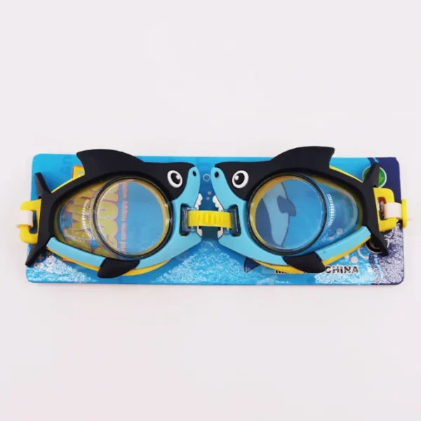 2025 Kids Children's Waterproof  Cartoon Animal Shark Fish Cat Rabbit Penguin Mermaid Swimming Goggles - Image 4