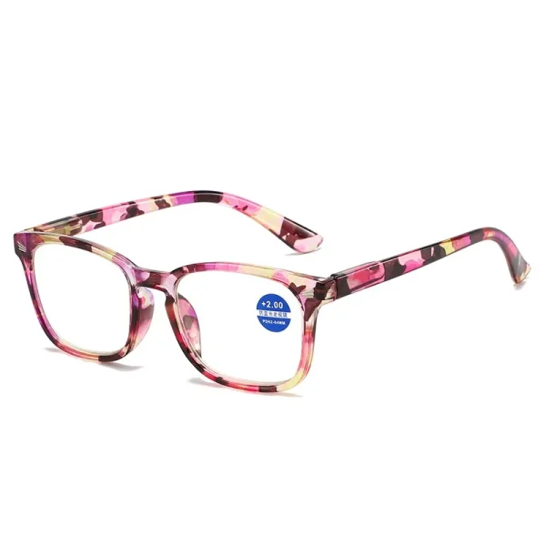 2023 New Arrival Fashion Printing Flower Custom Logo UV400 Cheap Optical Frames Anti Blue Light Reading Glasses - Image 6
