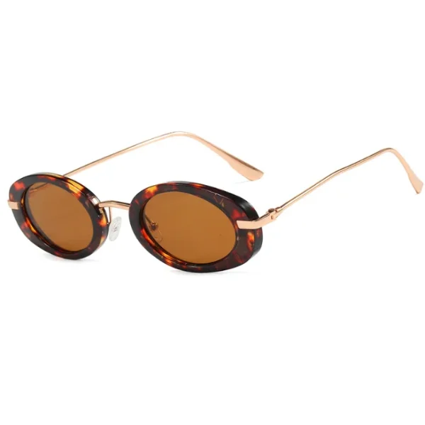 Oval Small Famre Sunglasses for Women and Men Popular Design Vintage UV400 Lens Eyewear 2025 - Image 4