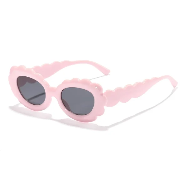 Lmamba 8892  High Quality Baby Girls Cloud-shaped Frame Y2K Oval Lens Trendy Fashion Sunglasses Essential Sunglasses UV400 2024 - Image 4