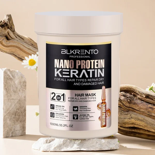 Customizable 1000ml Nano Keratin Hair Mask Hair Repair Protect Color Prevent Hair Loss Smoothing Conditioner - Image 6