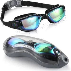 2024 Hot Sale Swim Goggles, Swimming Goggles No Leaking Anti Fog UV Protection Triathlon Swim Glasses With Protection Case