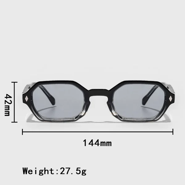 Lmamba RA007 Vintage Polygon Square Sun Glasses 2025 Retro Classic Brand Designer Sunglasses Men Women - Image 6
