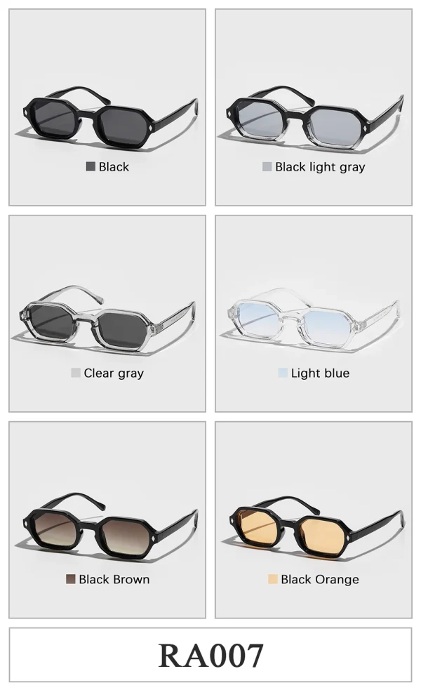 Lmamba RA007 Vintage Polygon Square Sun Glasses 2025 Retro Classic Brand Designer Sunglasses Men Women - Image 5