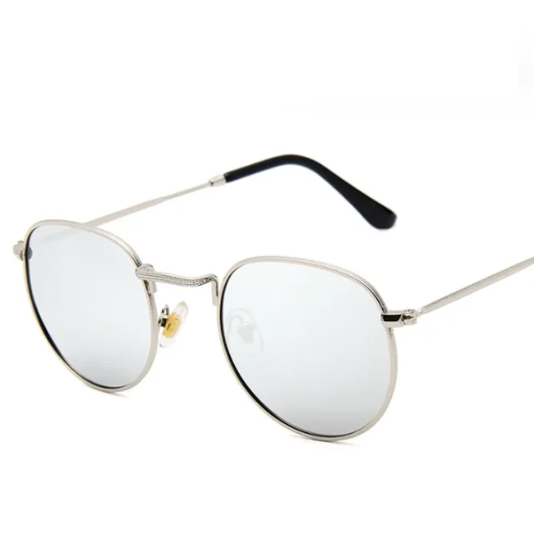 Uv400 Polarized Round Sunglasses Classic Small Metal Frame Glasses for Adult Retro Anti-reflection Driving Shades - Image 6