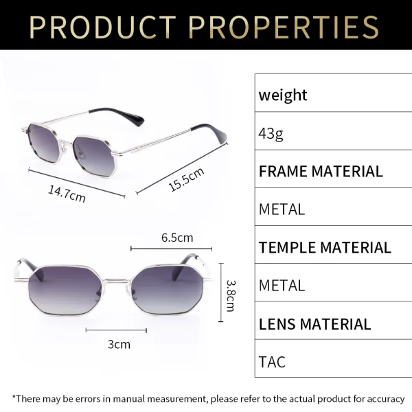 Lmamba 3502 Custom High Quality Metal TR Frames Sun Glasses Men 2025 Vintage Polygon Polarized Sunglasses Women - Image 3