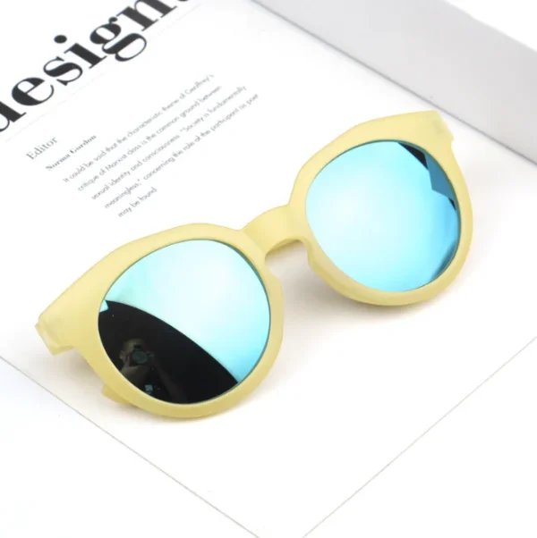 Fashion Design Kids Sunglasses Small Round Color Lens Sun Glasses for Children UV Protection Baby Eyewear Girls Boys - Image 4