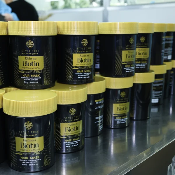 Biotin Natural Hair Mask Salon Professional Protein Moisturizing for Repair Hair Treatment Private Label - Image 4