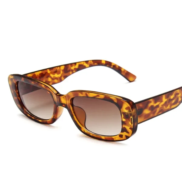 Custom logo square Shades Trendy Sunglasses Vintage Ocean Plastic Custom Small Rectangle Sun Glasses Shades for Women - Image 5