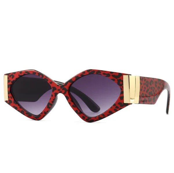 2024 Cat Eye Sunglasses Women Punk Style Big Frame Sun Glasses Fashion Design Custom Logo Eyewear UV400 - Image 2