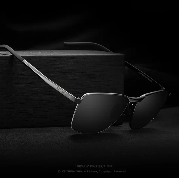 Vintage Square Sunglasses 2023 VEITHDIA UV400 Lens Veithdia Sun Glasses for Men Polarized V2462 Custom Logo - Image 2