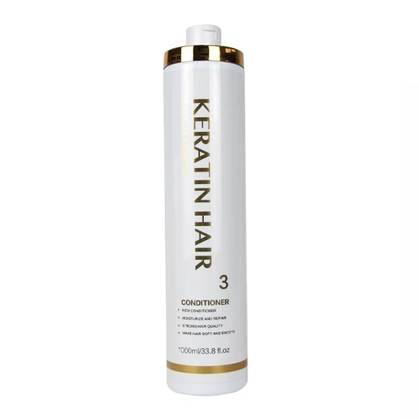 Custom Logo Professional Keratin Smoothing Permanent Straightening Treatment Shampoo Conditioner Set - Image 4
