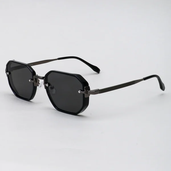 Lmamba 3501 Classic Retro Luxury Brand Designer Square Frame Nylon Lens Sun Glasses Custom Logo Metal Sunglasses Women Men - Image 2